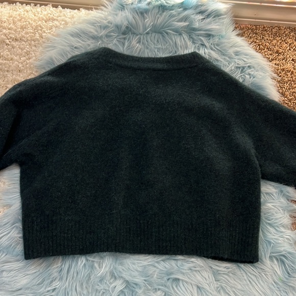 EUC! Deep Green Alpaca Wool Cropped 3.1 Phillip Lim Sweater! Size small! - Picture 5 of 5